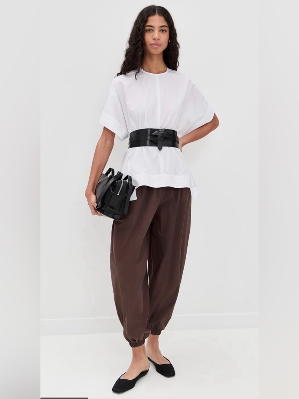 $585 MRSP | Isabel Marant - Moshy Knot Belt | Black | Size 85 | NWT